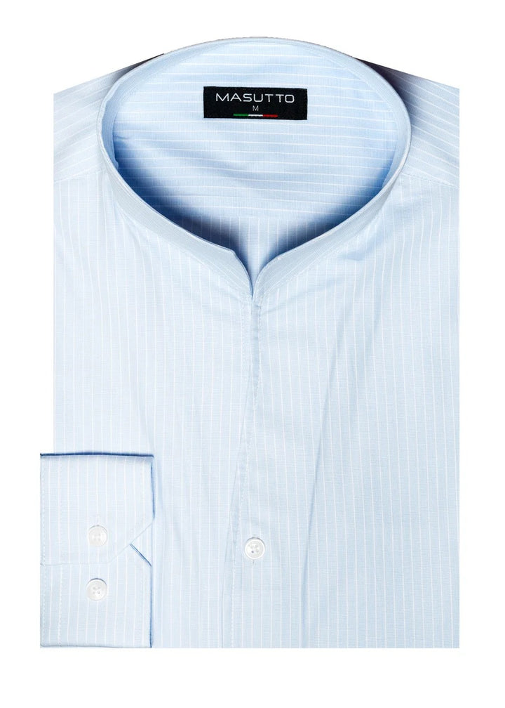 Masutto Shirt | OSLO-02 LONG SLEEVE SHIRT TULIP COLLAR
