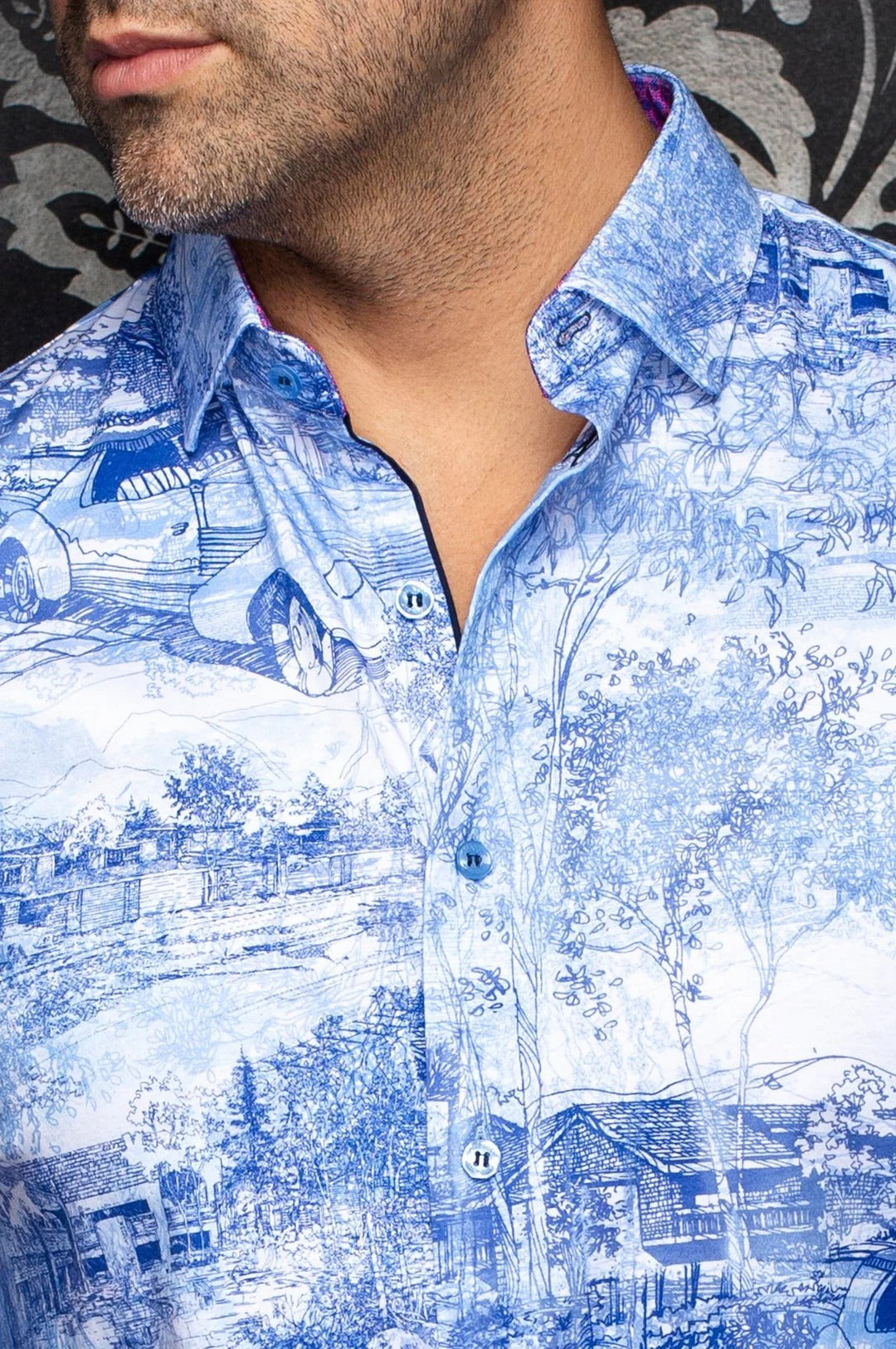 Au Noir Stretch Shirt | Breeze Light Blue