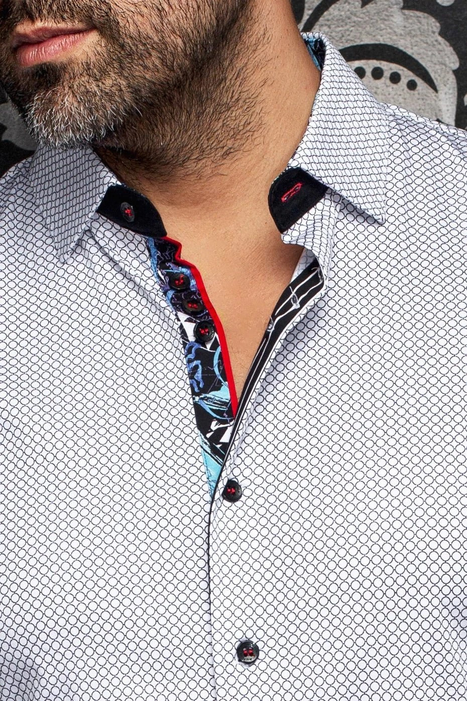 Au Noir Stretch Shirt | Sundance White Black