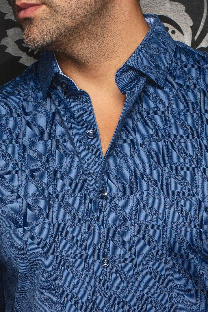 Au Noir Stretch Shirt | Yucca Navy