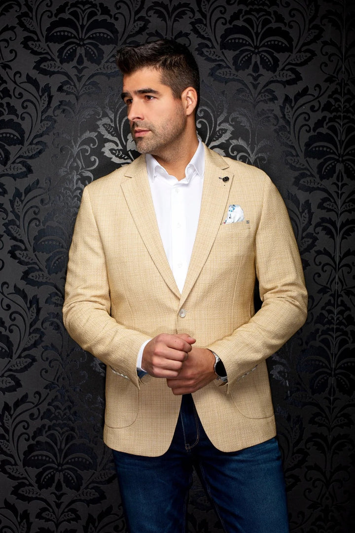 Au Noir Stretch Blazer | Jace Camel