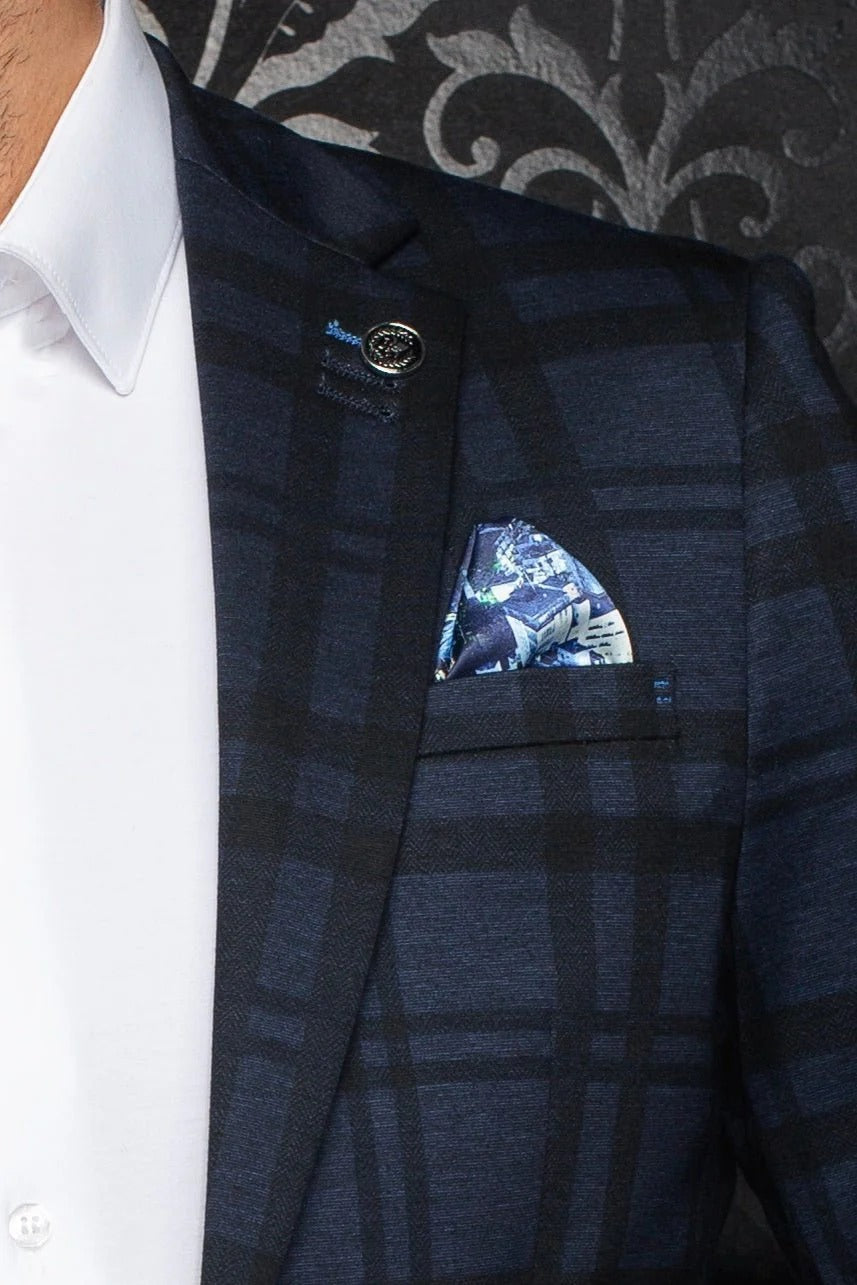 Au Noir Stretch Blazer | Veston Selleck Navy