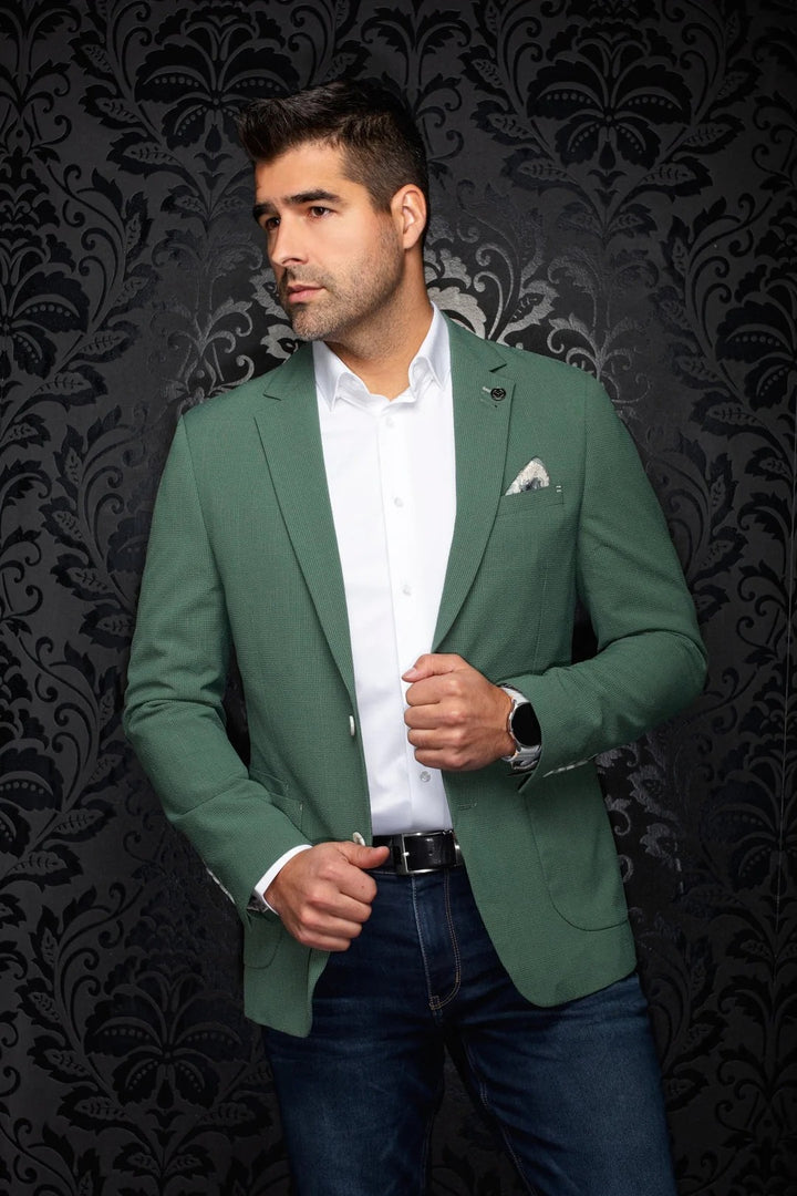 Au Noir Stretch Blazer | Troy Green