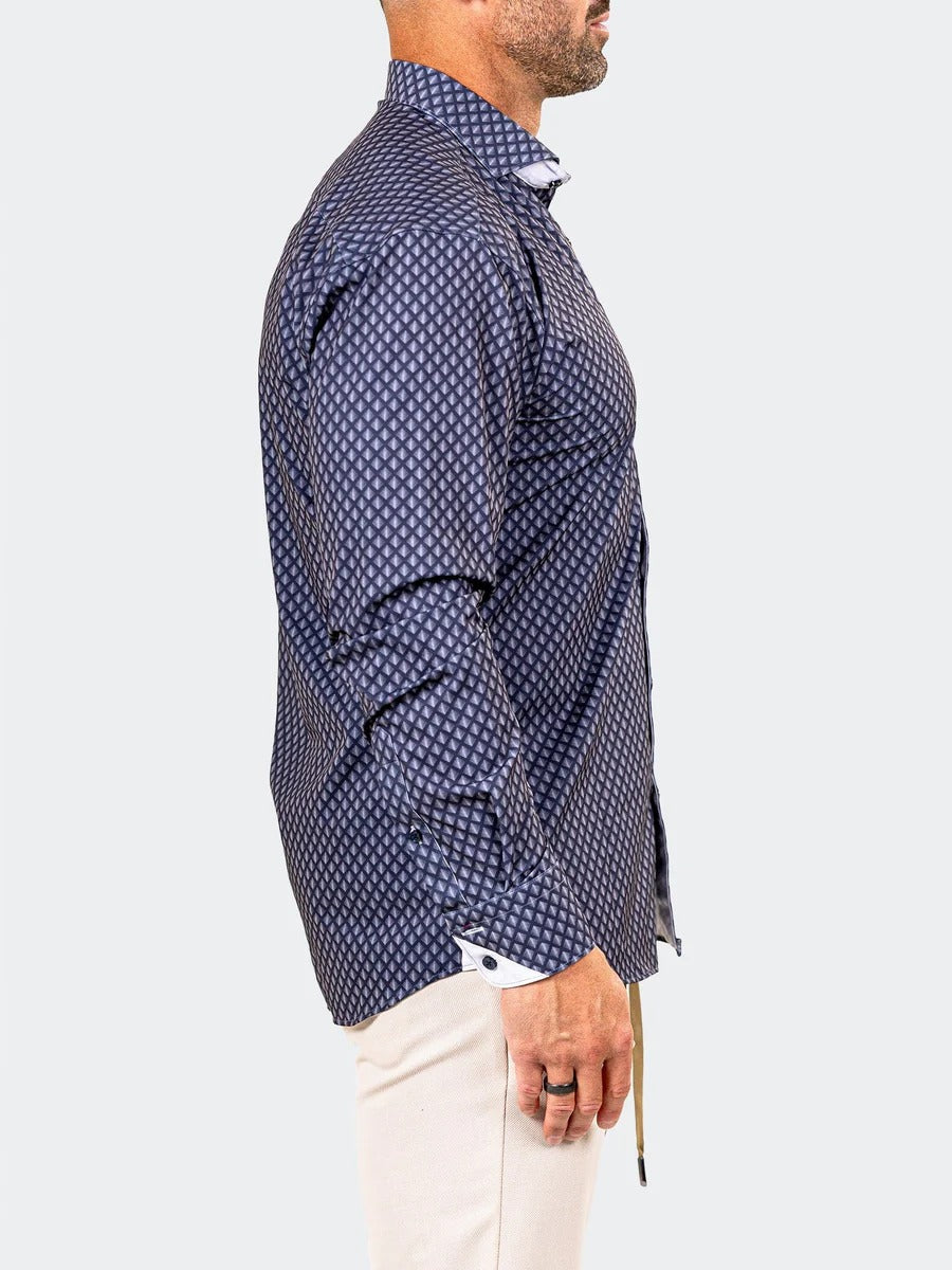 Maceoo Stretch Shirt | Eins Marthyr0210 Black