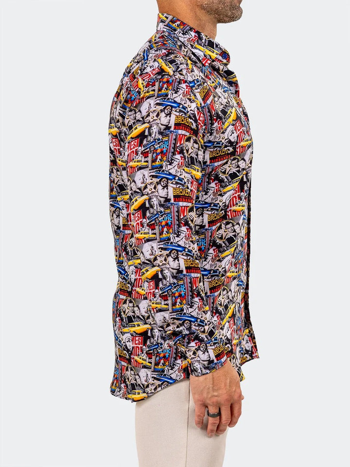 Maceoo Stretch Shirt | Fibonacci Marthyr0321 Black