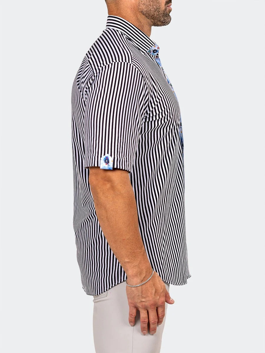 Maceoo Stretch Short-Sleeve Shirt | Galileo Marthyr3006 White