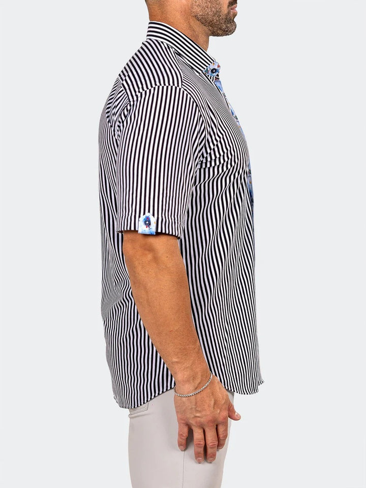 Maceoo Stretch Short-Sleeve Shirt | Galileo Marthyr3006 White