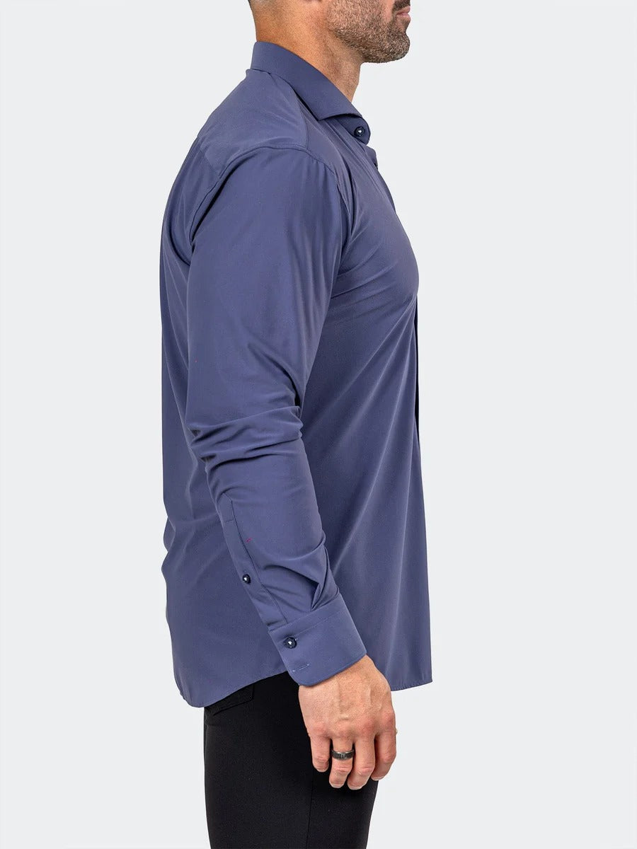 Maceoo Stretch Shirt | Eins Marthyr3011 Blue