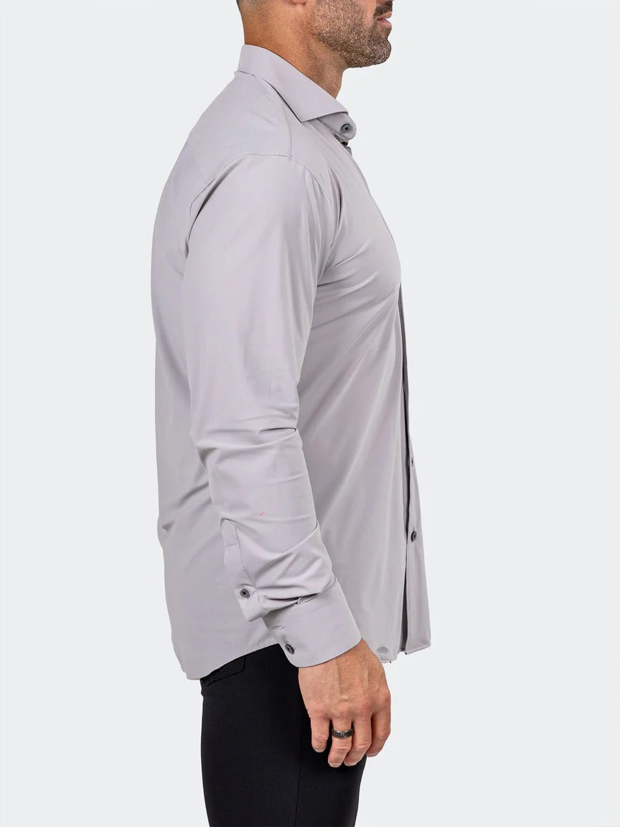 Maceoo Stretch Shirt | Eins Marthyr3016 Grey