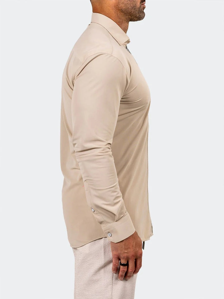 Maceoo Stretch Shirt | Fibzip Marthyr3027 Brown