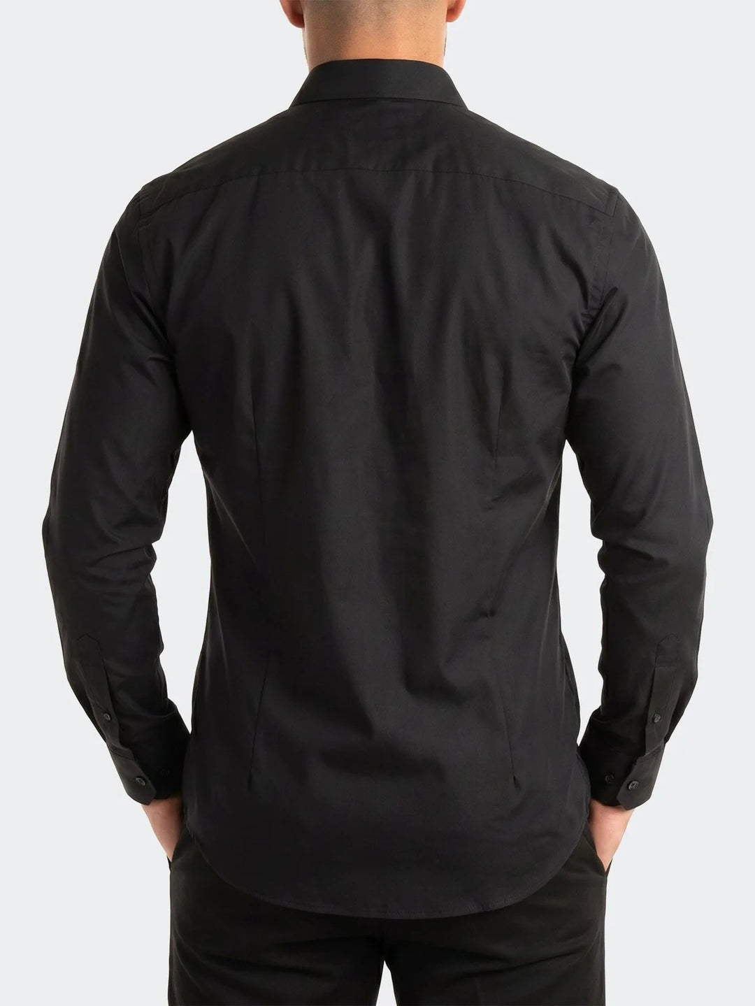 Maceoo Shirt | Stone Dollar Dress Shirt LS Woven Unknown0118 Black