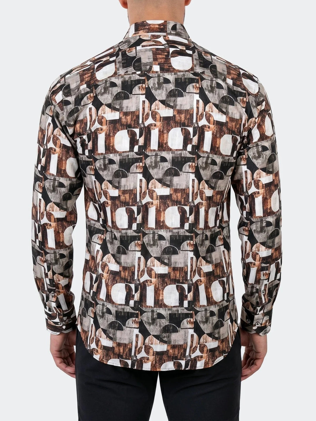 Maceoo Shirt | Fibonacci Dress Shirt LS Woven Unknown0227 Brown