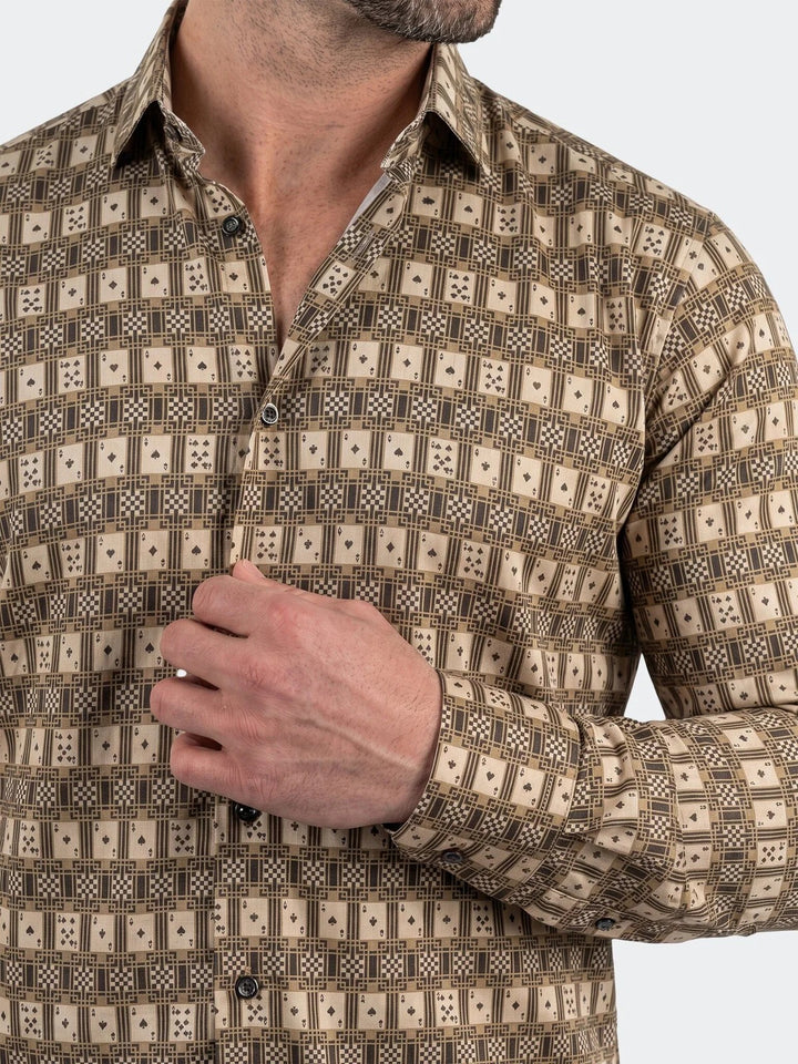 Maceoo Stretch Shirt | Fibonacci Dress Shirt LS Stretch Unknown3265 Green