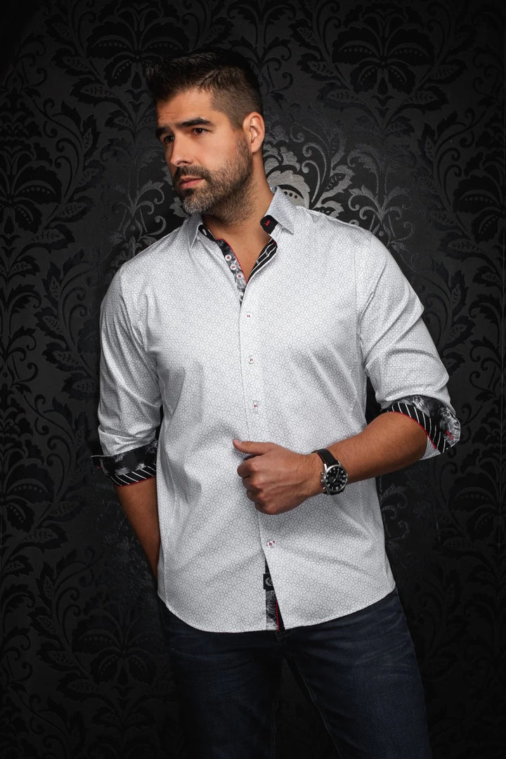Au Noir Stretch Shirt | Nelumbo White