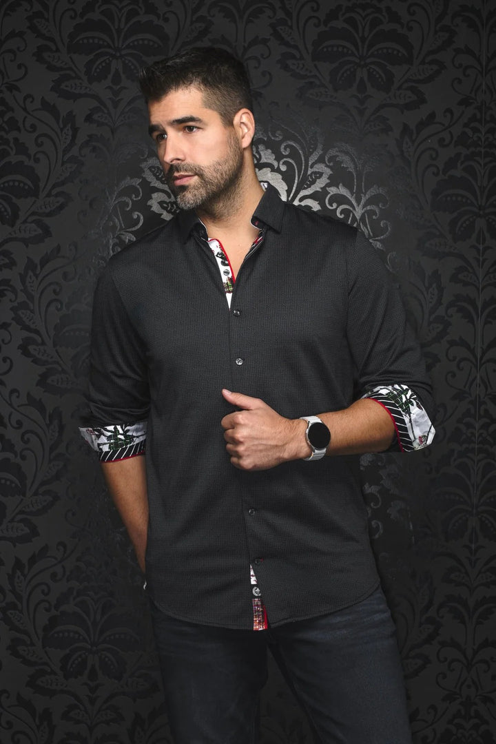 Au Noir Stretch Shirt | Palma Black