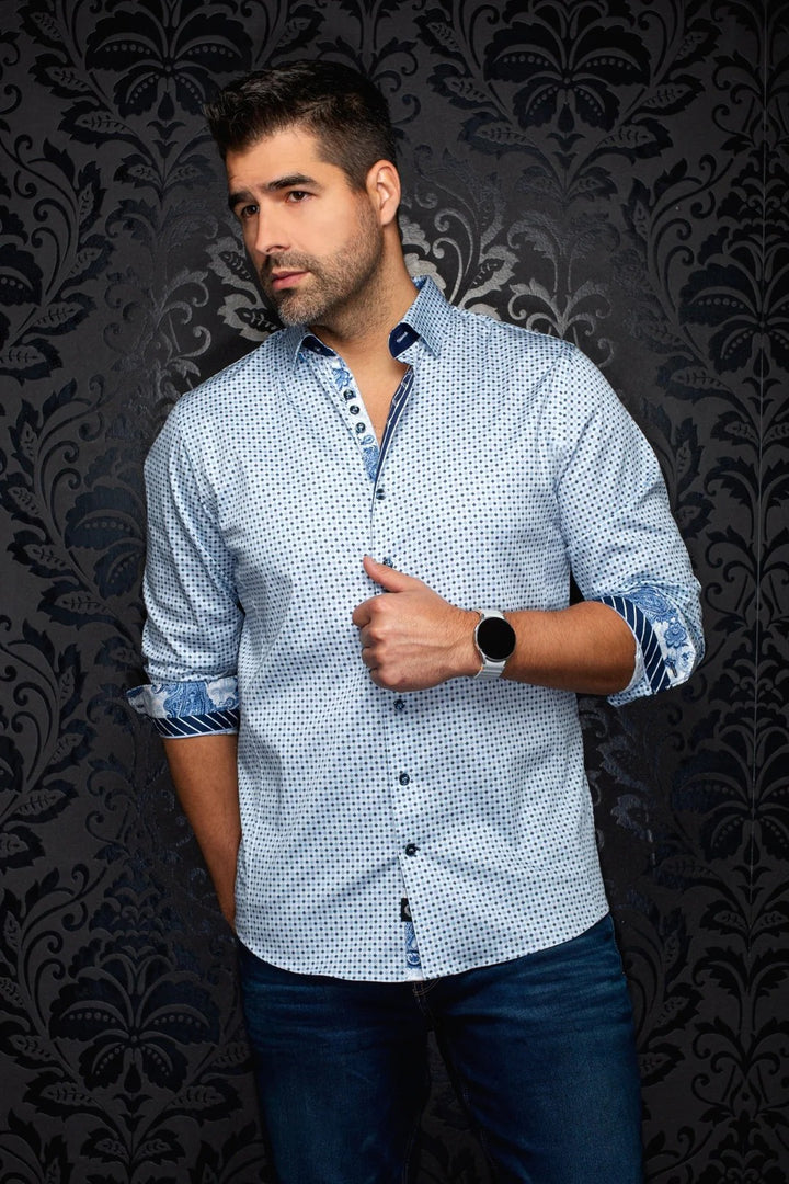 Au Noir Stretch Shirt | Sabah Blue
