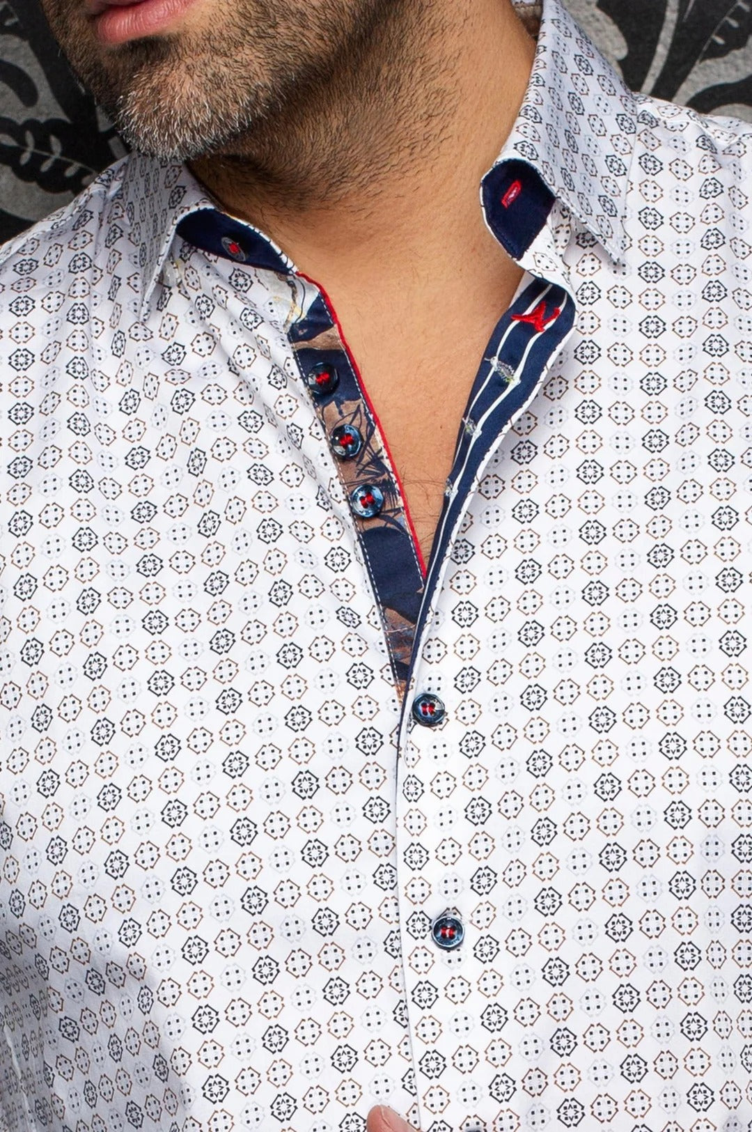 Au Noir Stretch Shirt | Skydale White