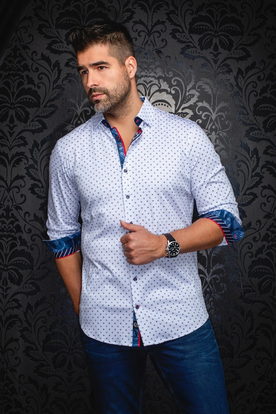Au Noir Stretch Shirt | Starscream White