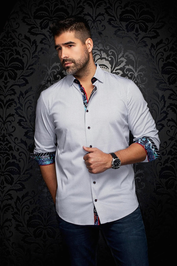 Au Noir Stretch Shirt | Sundance White Black