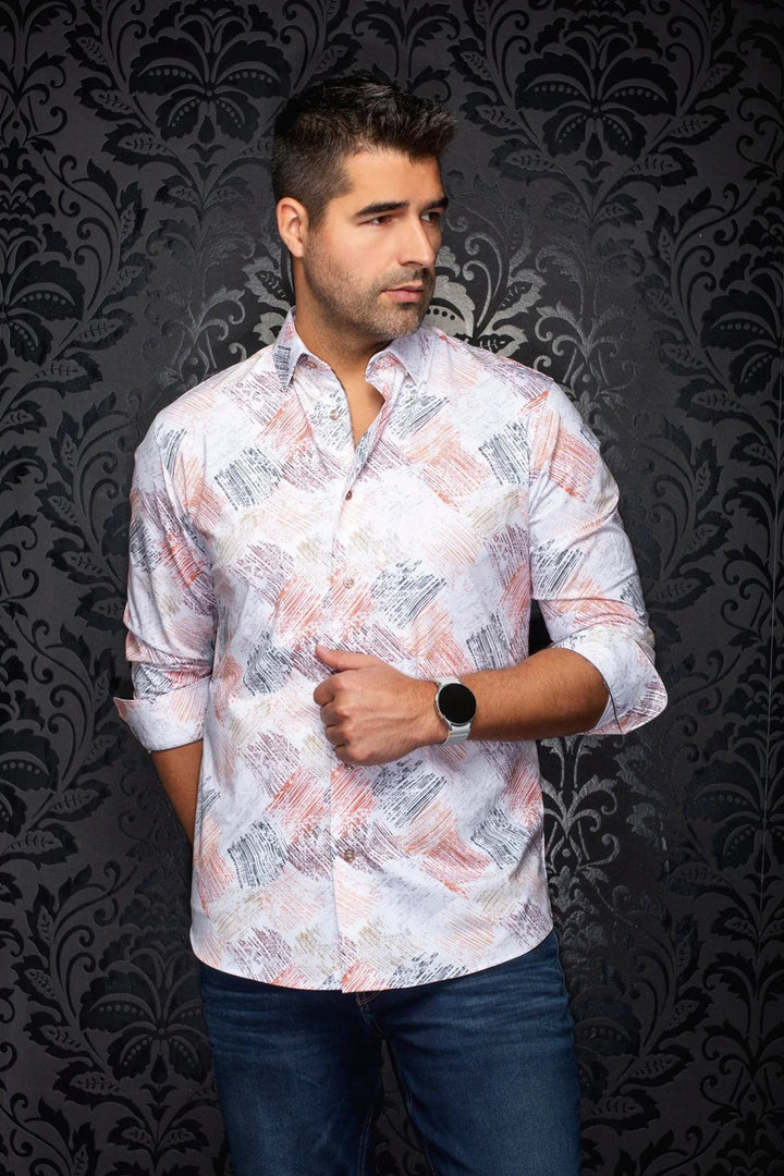 Au Noir Stretch Shirt | Terrence Multi