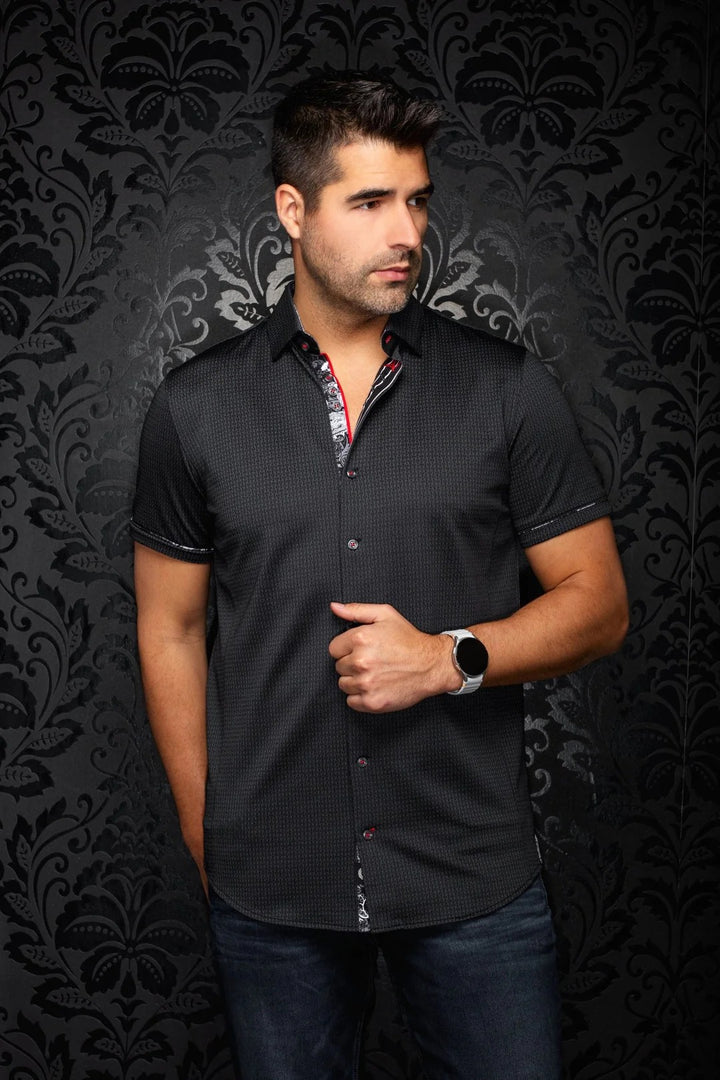 Au Noir Stretch Short Sleeve Shirt | Sonoran Black