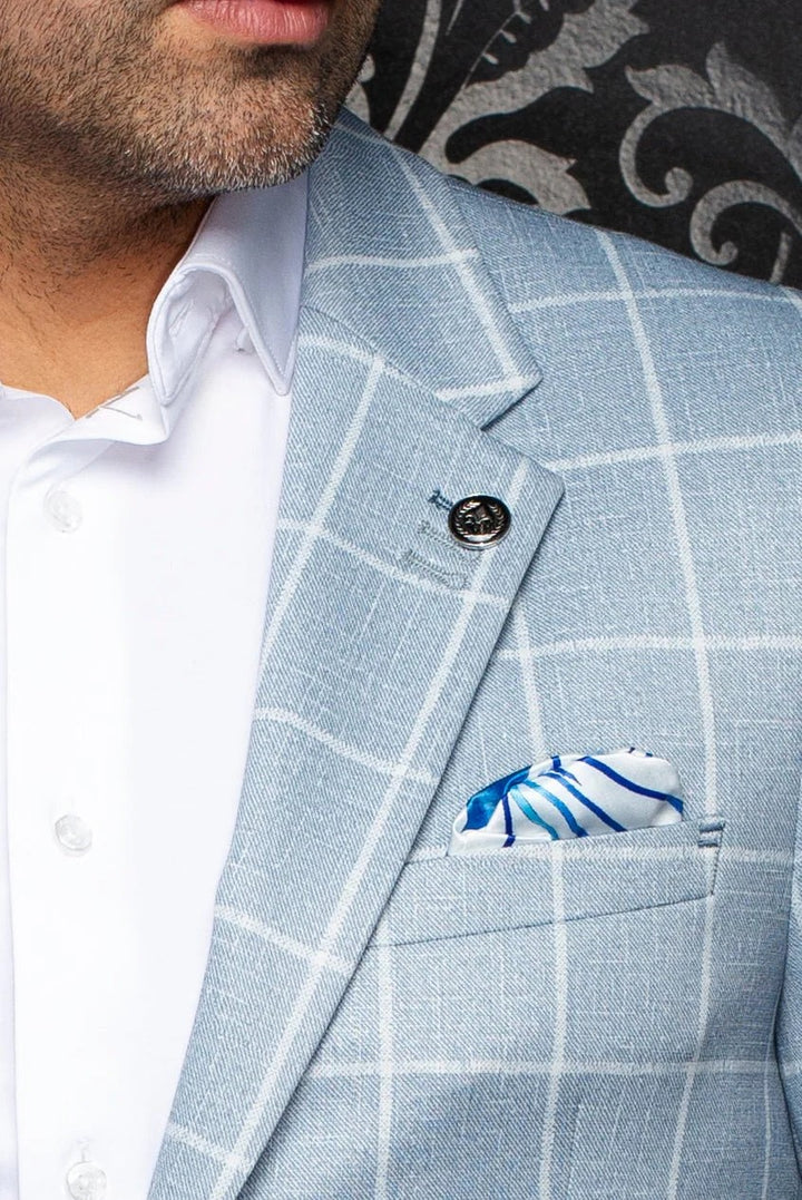 Au Noir Stretch Blazer | Finn Blue