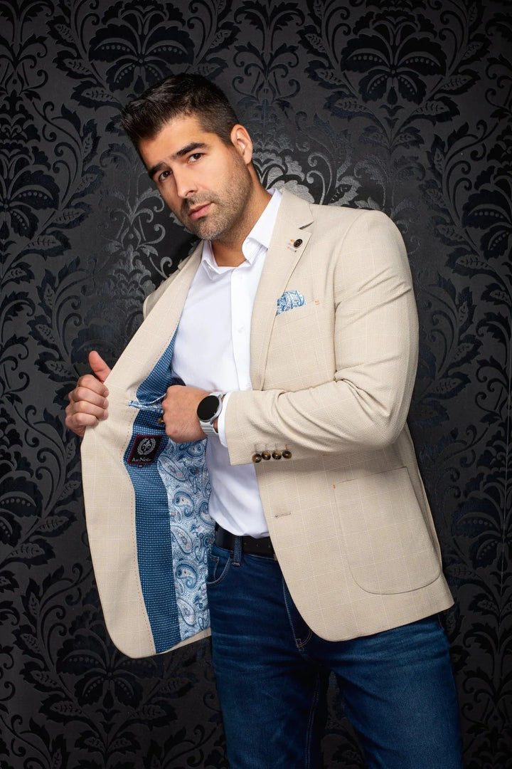 Au Noir Stretch Blazer | Troy Beige