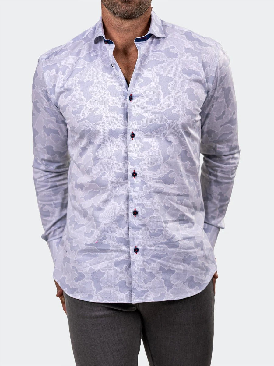 Maceoo Stretch Shirt | Eins Marthyr0306 White
