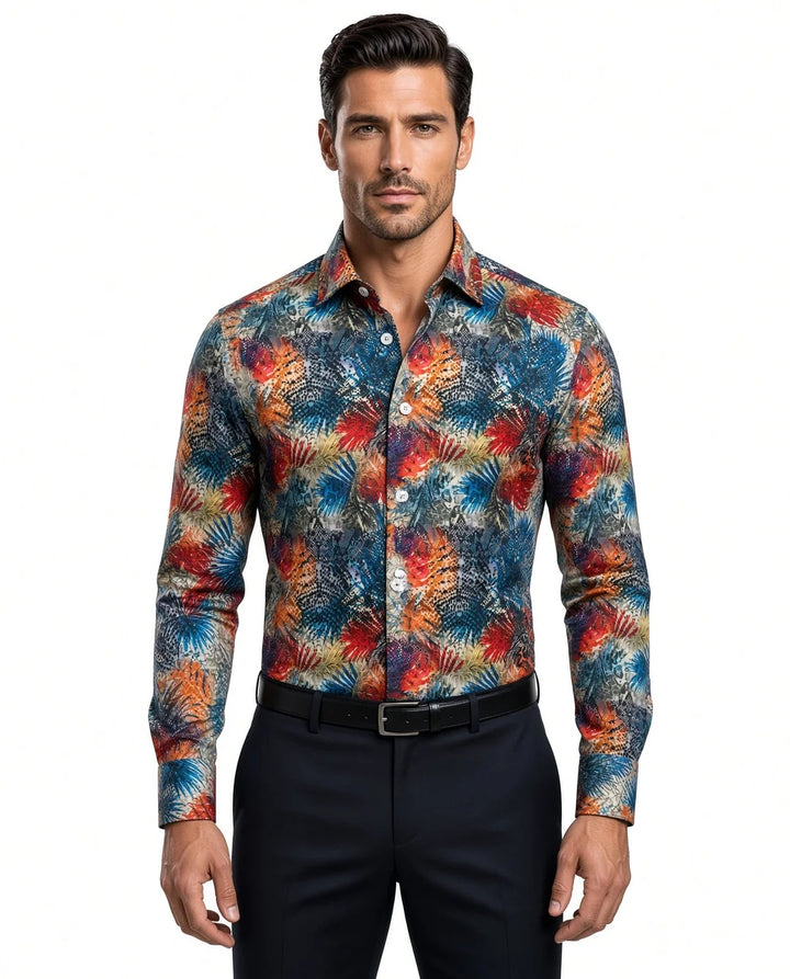 Masutto Shirt | GARCIA-05 LONG SLEEVE BUTTON DOWN SHIRT