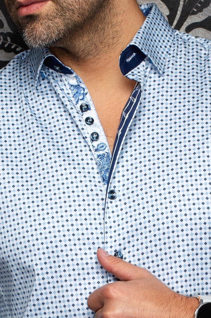 Au Noir Stretch Shirt | Sabah Blue