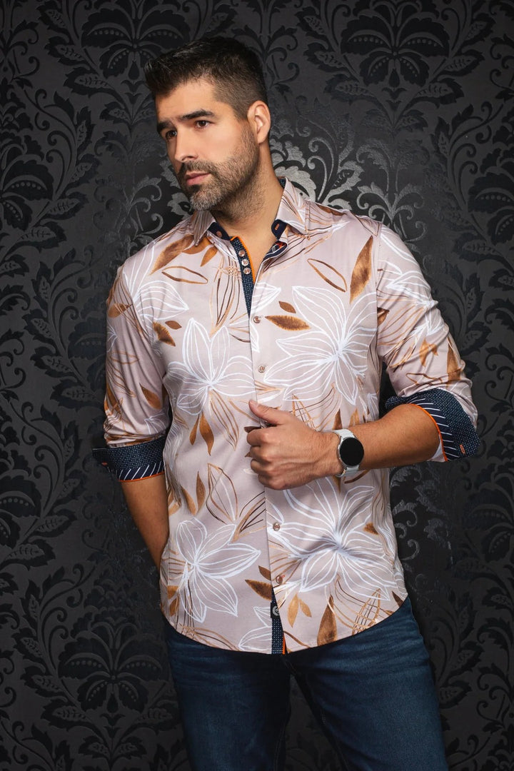 Au Noir Stretch Shirt | Sakarun Stone