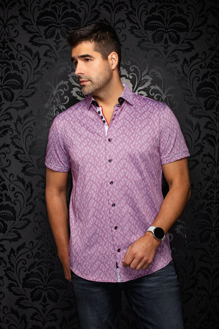 Au Noir Stretch Short Sleeve Shirt | Atacama Red