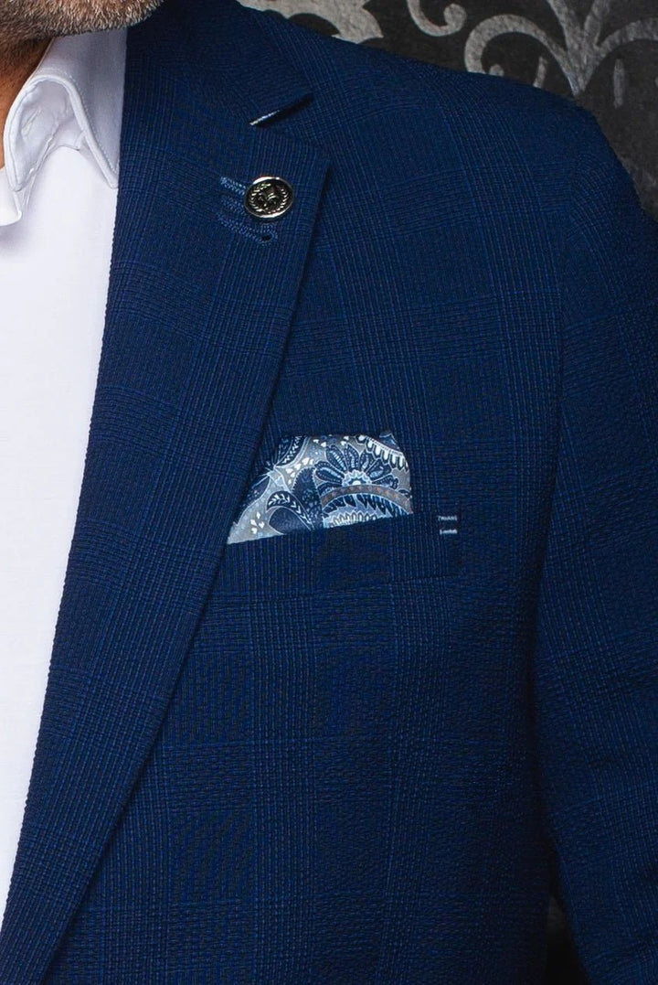 Au Noir Stretch Blazer | Troy Dark Royal