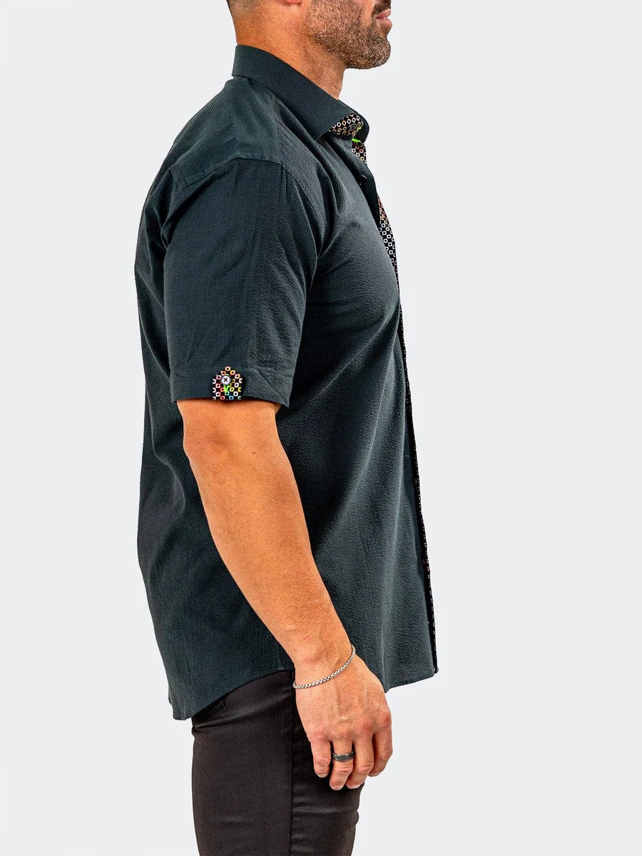 Maceoo Stretch Short-Sleeve Shirt | Galileo Marthyr0014 Green