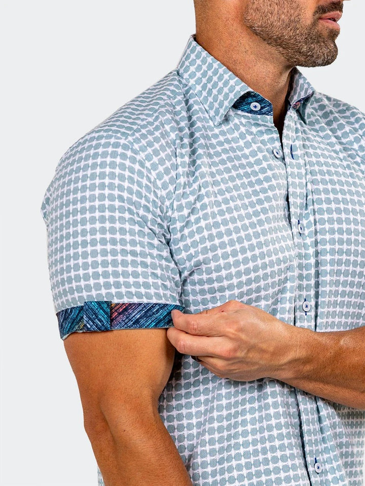 Maceoo Stretch Short-Sleeve Shirt | Galileo Marthyr0079 Green