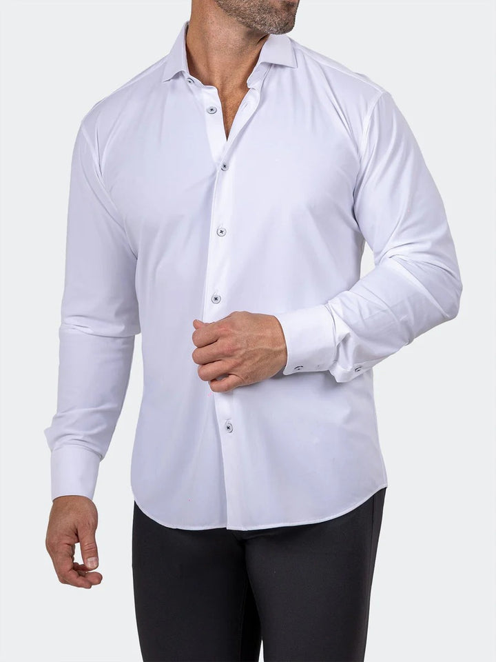 Maceoo Stretch Shirt | Eins Marthyr3008 White