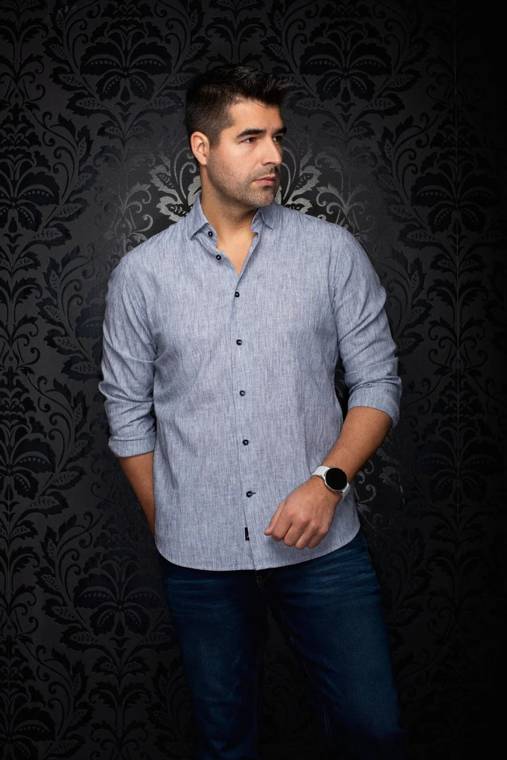 Au Noir Stretch Shirt | Gere Black