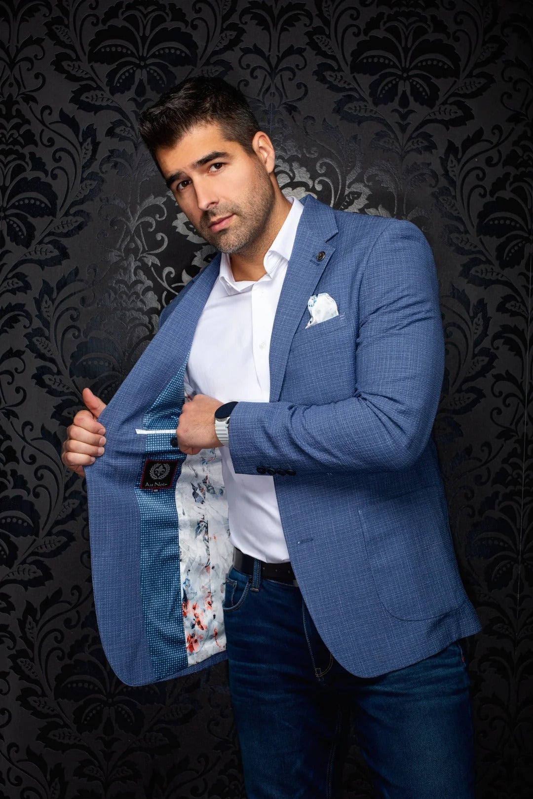 Au Noir Stretch Blazer | Jace Denim