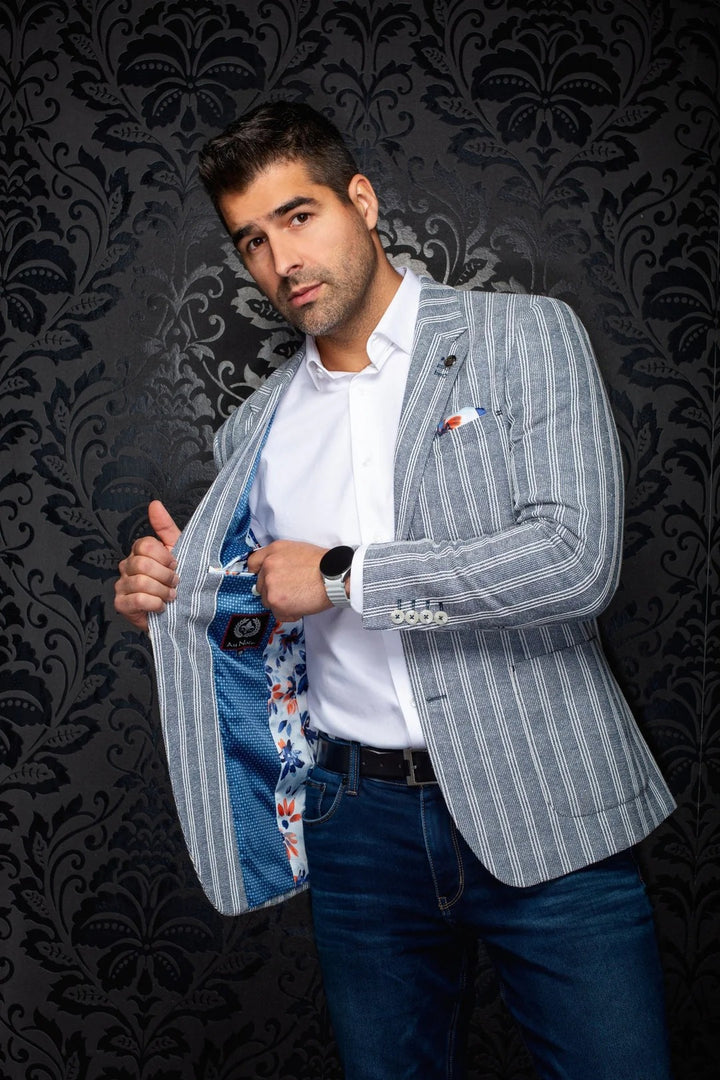 Au Noir Stretch Blazer | Remy Blue