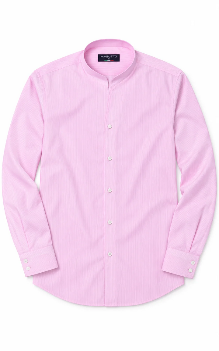 Masutto Shirt | LONDON-52 LONG SLEEVE SHIRT TULIP COLLAR