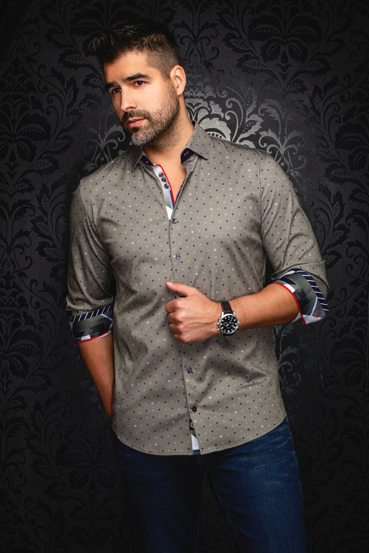 Au Noir Stretch Shirt | Clyde Olive