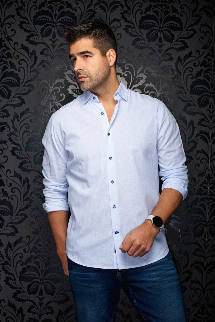 Au Noir Stretch Shirt | Gere Blue