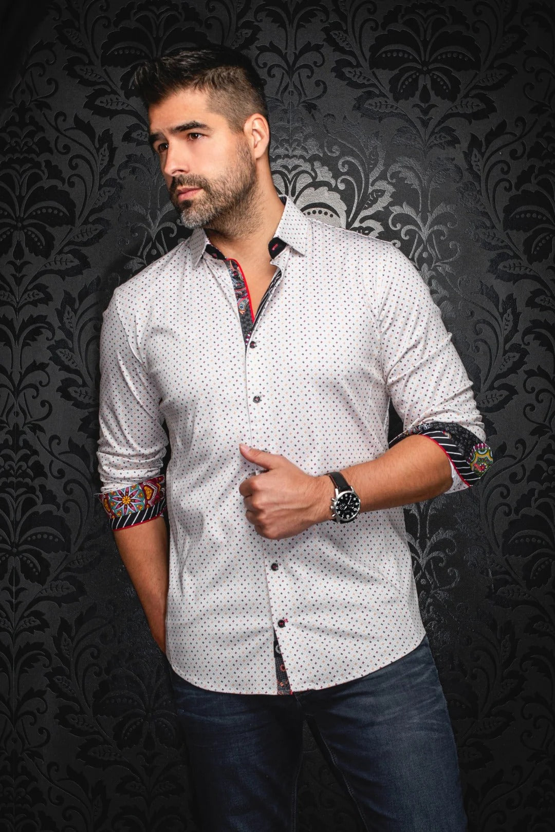 Au Noir Stretch Shirt | Optimus Stone