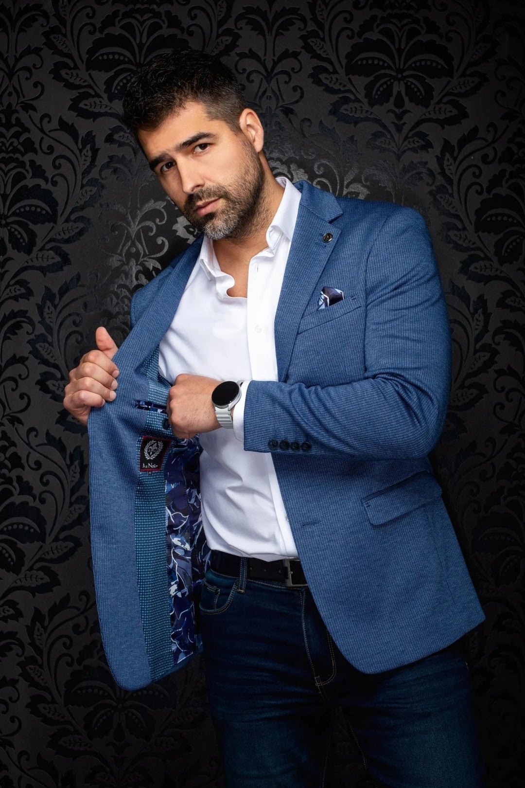 Au Noir Blazer | Blazer Eames Med Blue