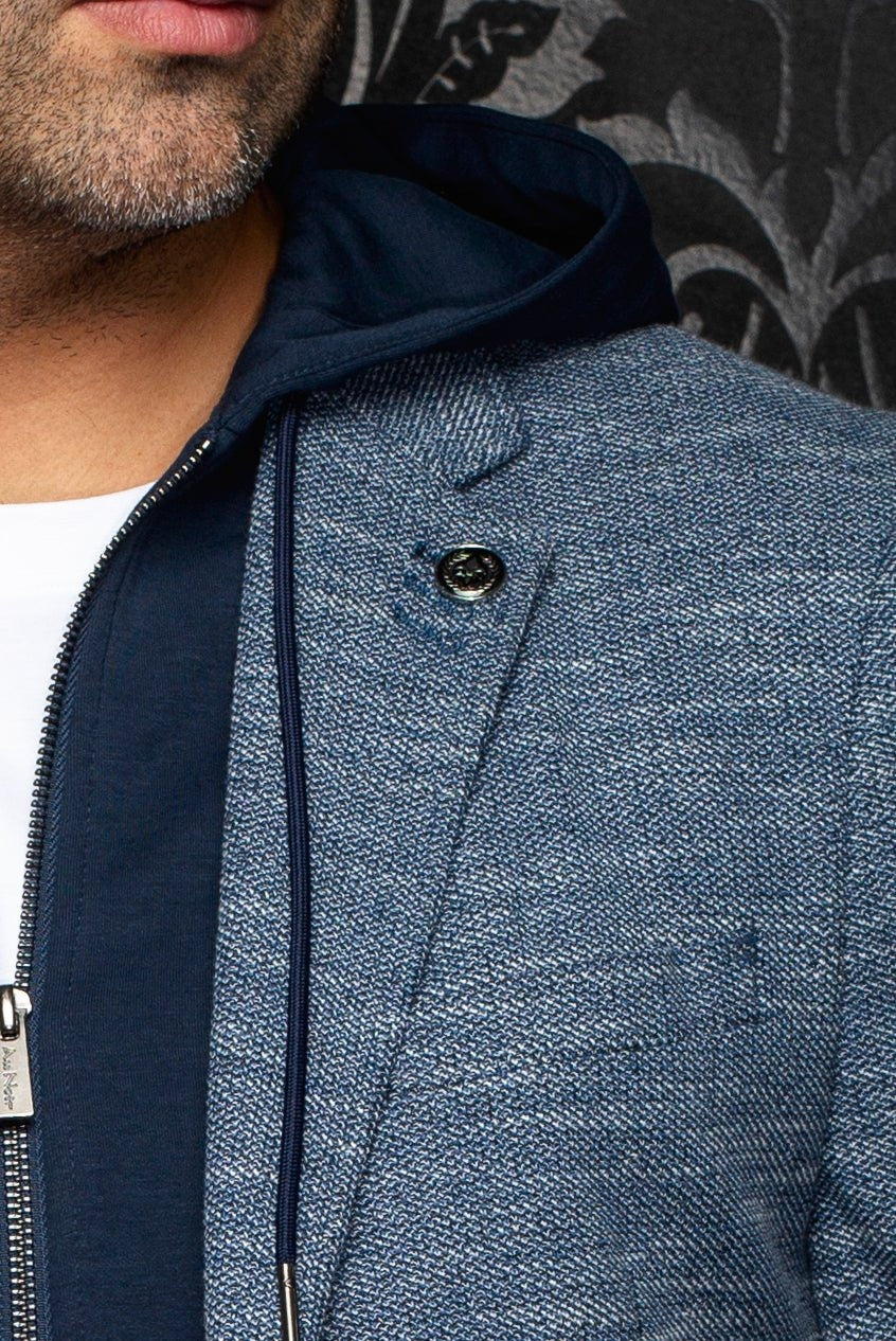 Au Noir Stretch Blazer | Noah Hood Navy