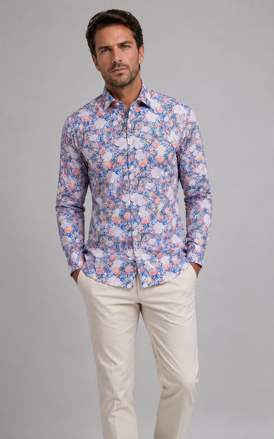 Masutto Shirt | TIOGA-02 LONG SLEEVE BUTTON DOWN SHIRT