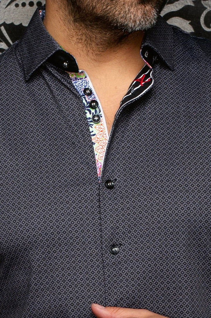 Au Noir Stretch Shirt | Elvaris Black