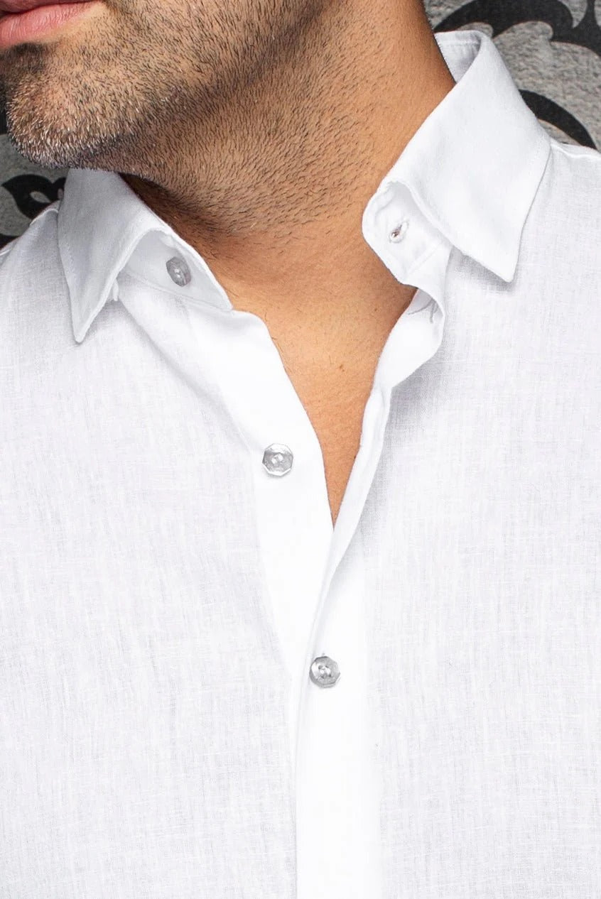 Au Noir Stretch Shirt | Humphrey White