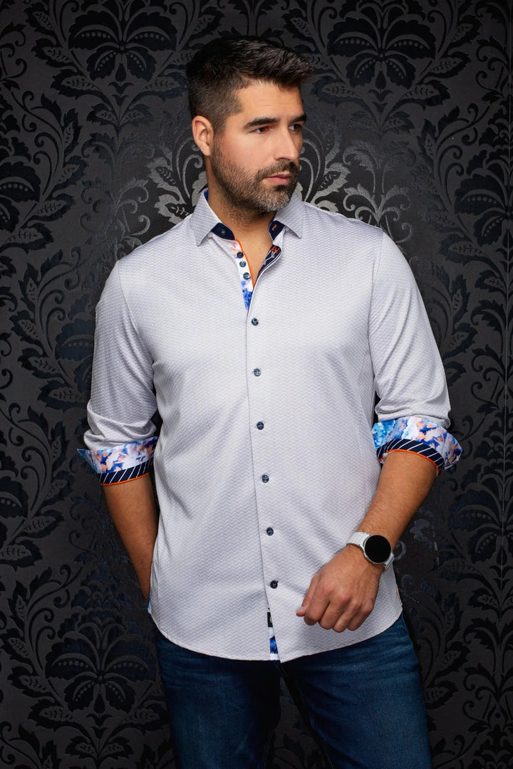 Au Noir Stretch Shirt | Ironbark Sand