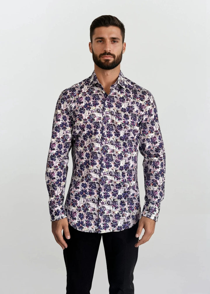Masutto Shirt | ARMANDO-06 SLEEVE BUTTON DOWN SHIRT